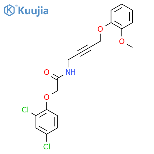 2-(2,4-dichlorophenoxy)-N-4-(2-methoxyphenoxy)but-2-yn-1-ylacetamide structure