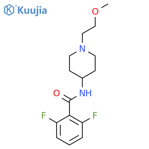 2,6-difluoro-N-1-(2-methoxyethyl)piperidin-4-ylbenzamide structure