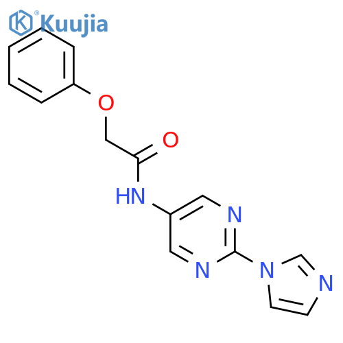 N-2-(1H-imidazol-1-yl)pyrimidin-5-yl-2-phenoxyacetamide structure