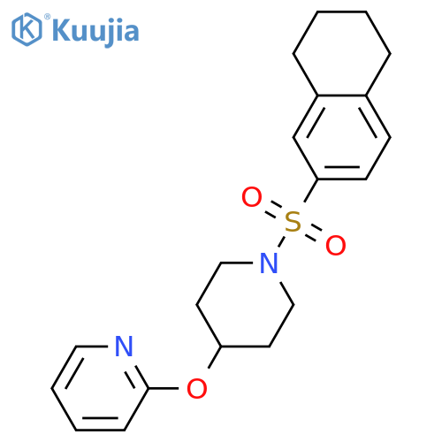 2-{[1-(5,6,7,8-tetrahydronaphthalene-2-sulfonyl)piperidin-4-yl]oxy}pyridine structure