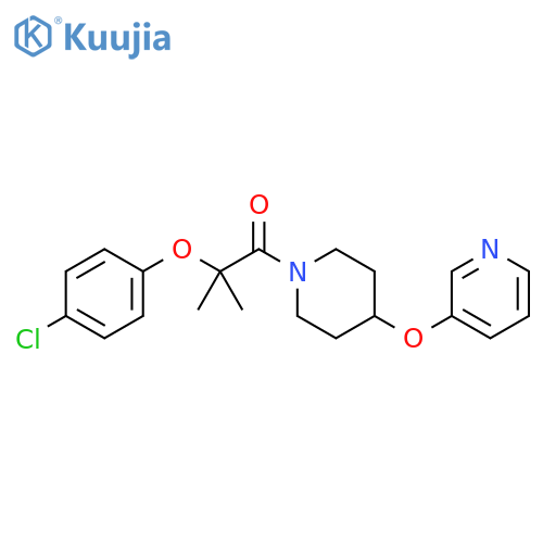 2-(4-Chlorophenoxy)-2-methyl-1-[4-(3-pyridinyloxy)-1-piperidinyl]-1-propanone structure