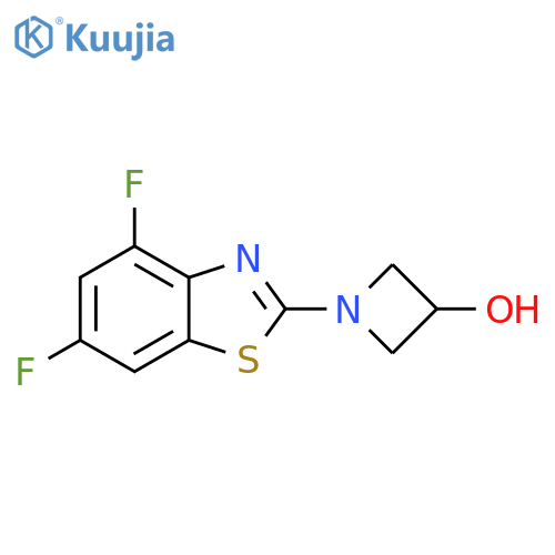 1-(4,6-difluoro-1,3-benzothiazol-2-yl)azetidin-3-ol structure