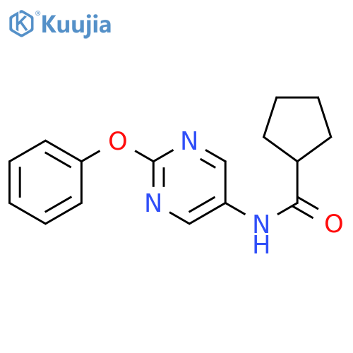N-(2-phenoxypyrimidin-5-yl)cyclopentanecarboxamide structure