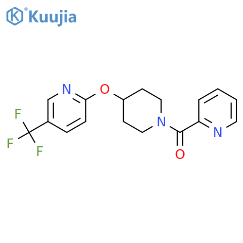 2-{[1-(pyridine-2-carbonyl)piperidin-4-yl]oxy}-5-(trifluoromethyl)pyridine structure