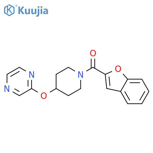 2-{[1-(1-benzofuran-2-carbonyl)piperidin-4-yl]oxy}pyrazine structure