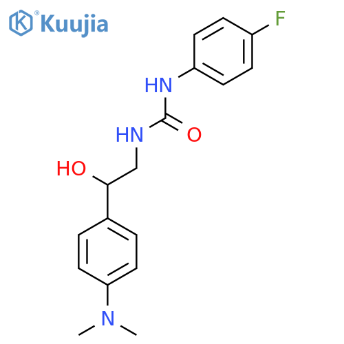 3-{2-4-(dimethylamino)phenyl-2-hydroxyethyl}-1-(4-fluorophenyl)urea structure