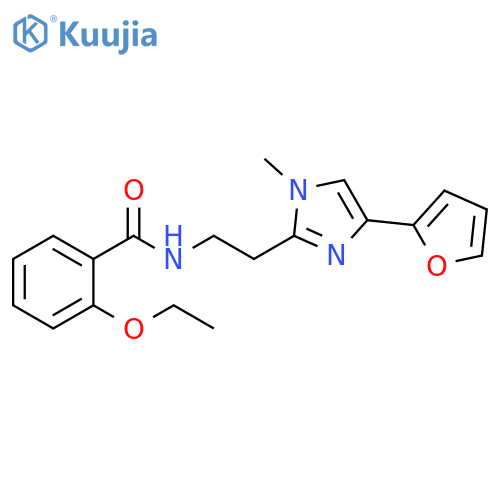 2-ethoxy-N-{2-[4-(furan-2-yl)-1-methyl-1H-imidazol-2-yl]ethyl}benzamide structure