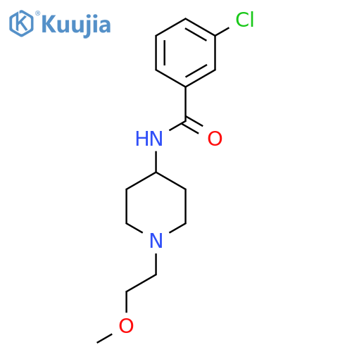 3-chloro-N-1-(2-methoxyethyl)piperidin-4-ylbenzamide structure