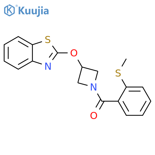 2-({1-[2-(methylsulfanyl)benzoyl]azetidin-3-yl}oxy)-1,3-benzothiazole structure