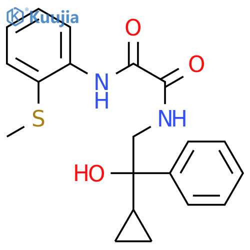 N'-(2-cyclopropyl-2-hydroxy-2-phenylethyl)-N-[2-(methylsulfanyl)phenyl]ethanediamide structure