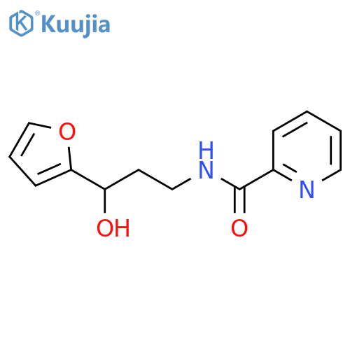 N-3-(furan-2-yl)-3-hydroxypropylpyridine-2-carboxamide structure