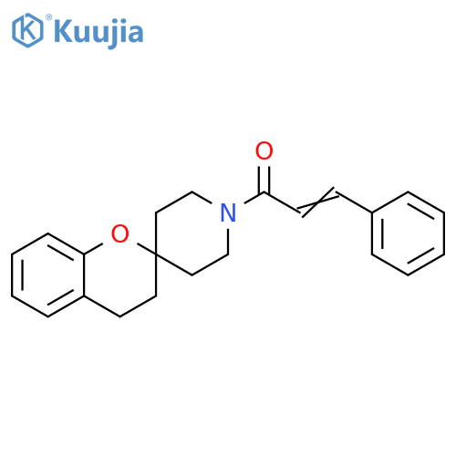 (2E)-1-{3,4-dihydrospiro[1-benzopyran-2,4'-piperidine]-1'-yl}-3-phenylprop-2-en-1-one structure