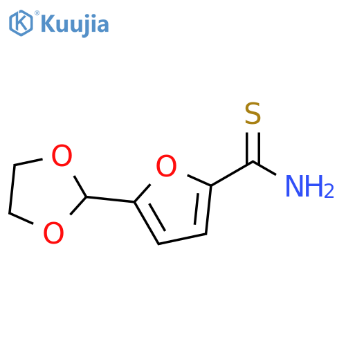 5-(1,3-dioxolan-2-yl)furan-2-carbothioamide structure