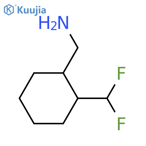 2-(difluoromethyl)cyclohexylmethanamine structure