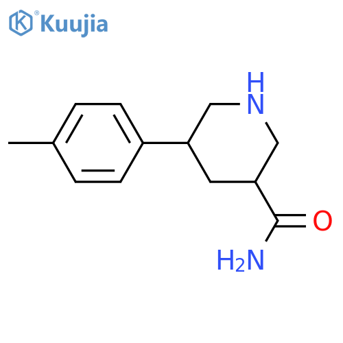 5-(4-methylphenyl)piperidine-3-carboxamide structure