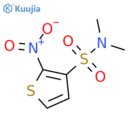 N,N-dimethyl-2-nitrothiophene-3-sulfonamide structure