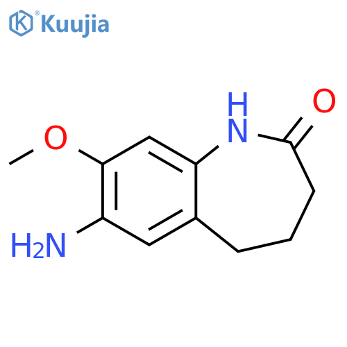 7-amino-8-methoxy-2,3,4,5-tetrahydro-1H-1-benzazepin-2-one structure