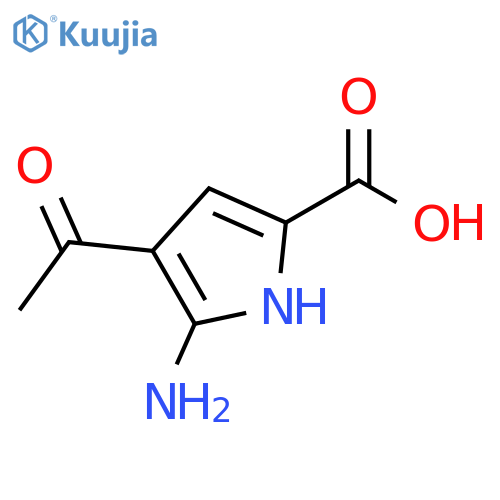 4-acetyl-5-amino-1H-pyrrole-2-carboxylic acid structure
