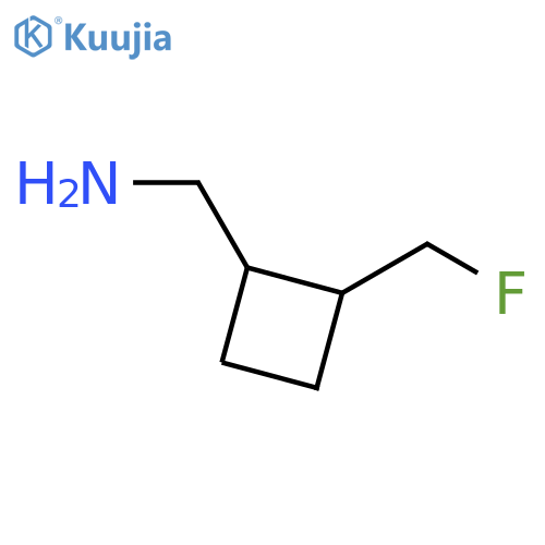 [2-(fluoromethyl)cyclobutyl]methanamine structure