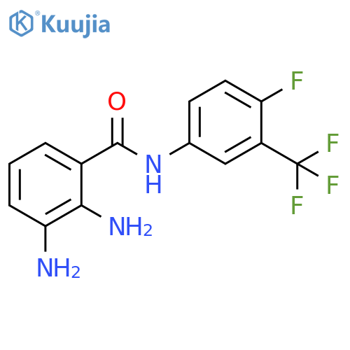 2,3-Diamino-n-(4-fluoro-3-(trifluoromethyl)phenyl)benzamide structure