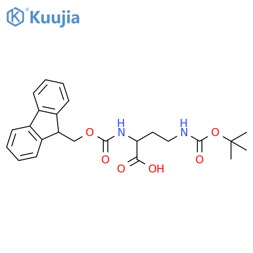 4-(Boc-amino)-2-(Fmoc-amino)butanoic acid structure