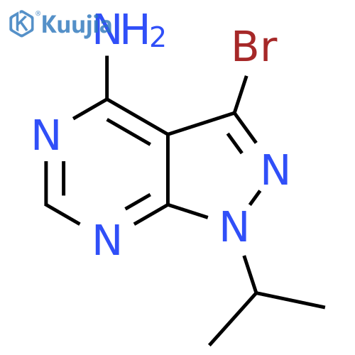 3-Bromo-1-isopropyl-1H-pyrazolo-3,4-dpyrimidin-4-amine structure