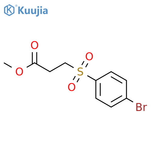 methyl 3-(4-bromobenzenesulfonyl)propanoate structure