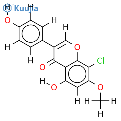 7-O-methyl-8-chlorogenistein structure
