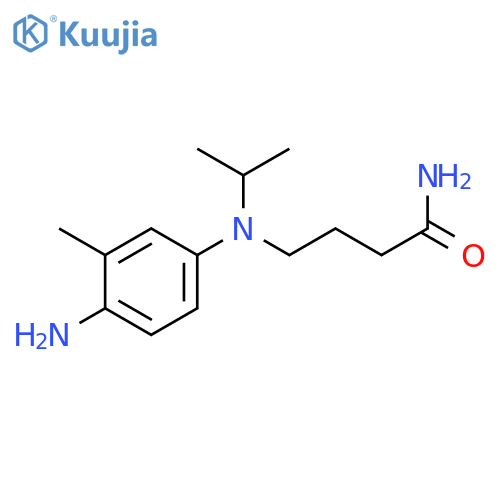 Butanamide, 4-[(4-amino-3-methylphenyl)(1-methylethyl)amino]- structure