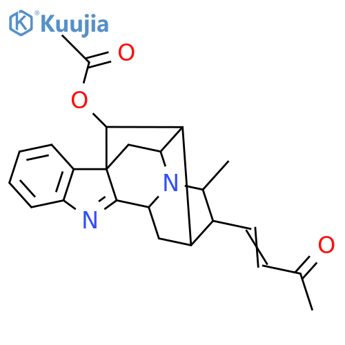 [14-Methyl-13-(3-oxobut-1-enyl)-8,15-diazahexacyclo[14.2.1.01,9.02,7.010,15.012,17]nonadeca-2,4,6,8-tetraen-18-yl] acetate structure
