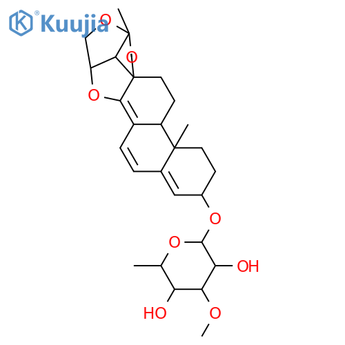 Amplexicogenin A; 2-Deoxy, 3-O-β-D-thevetopyranoside structure