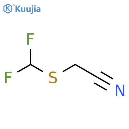 Acetonitrile, 2-[(difluoromethyl)thio]- structure