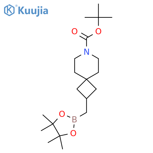 tert-butyl 2-(4,4,5,5-tetramethyl-1,3,2-dioxaborolan-2-yl)methyl-7-azaspiro3.5nonane-7-carboxylate structure