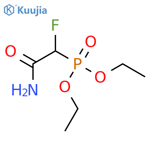 Phosphonic acid, (2-amino-1-fluoro-2-oxoethyl)-, diethyl ester structure