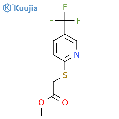 Methyl 2-5-(trifluoromethyl)-2-pyridylsulfanylacetate structure