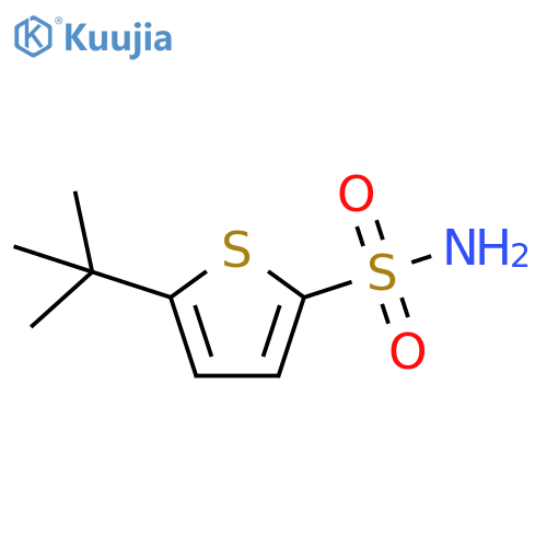 5-tert-butylthiophene-2-sulfonamide structure