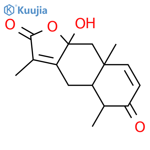 (4aS,5R,8aS,9aS)-9a-hydroxy-3,5,8a-trimethyl-4a,5,9,9a-tetrahydronaphtho[2,3-b]furan-2,6(4H,8aH)-dione structure