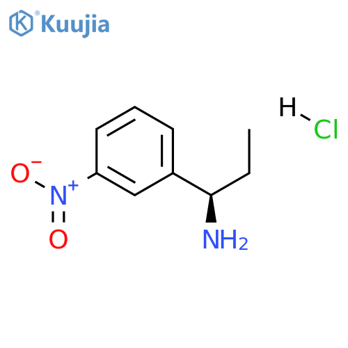 (1R)-1-(3-nitrophenyl)propan-1-amine hydrochloride structure
