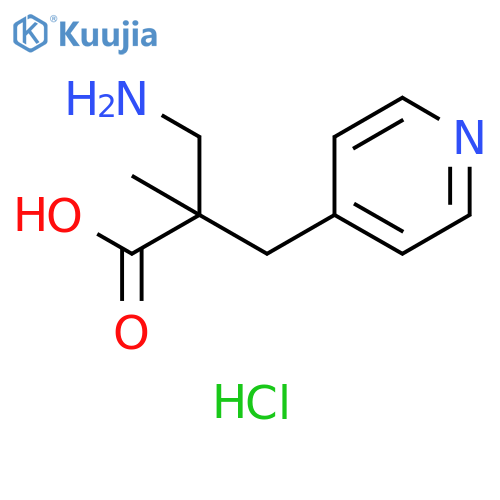 3-Amino-2-methyl-2-(pyridin-4-ylmethyl)propanoic acid dihydrochloride structure