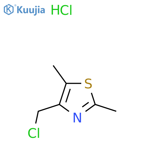 4-(Chloromethyl)-2,5-dimethyl-1,3-thiazole hydrochloride structure