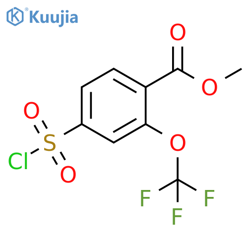 methyl 4-(chlorosulfonyl)-2-(trifluoromethoxy)benzoate structure