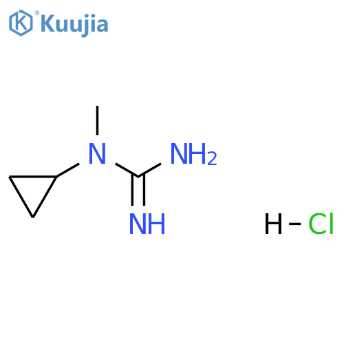 1-cyclopropyl-1-methylguanidine hydrochloride structure
