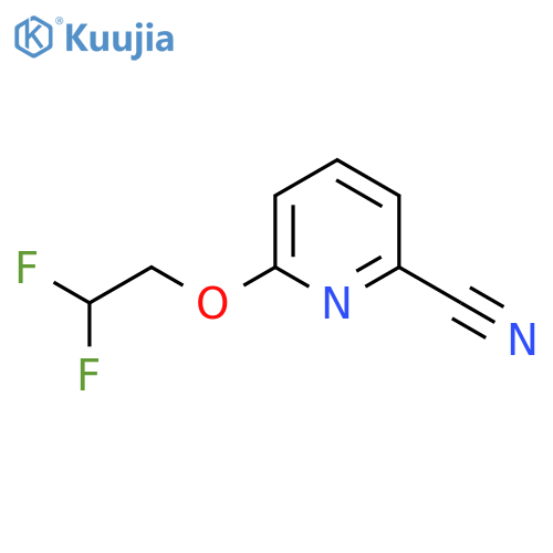 6-(2,2-difluoroethoxy)pyridine-2-carbonitrile structure