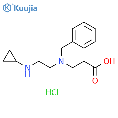 3-{benzyl2-(cyclopropylamino)ethylamino}propanoic acid dihydrochloride structure