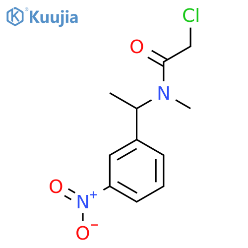 2-chloro-N-methyl-N-1-(3-nitrophenyl)ethylacetamide structure