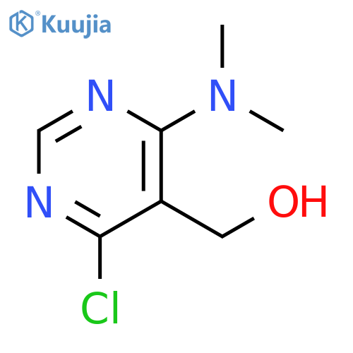 [4-chloro-6-(dimethylamino)pyrimidin-5-yl]methanol structure