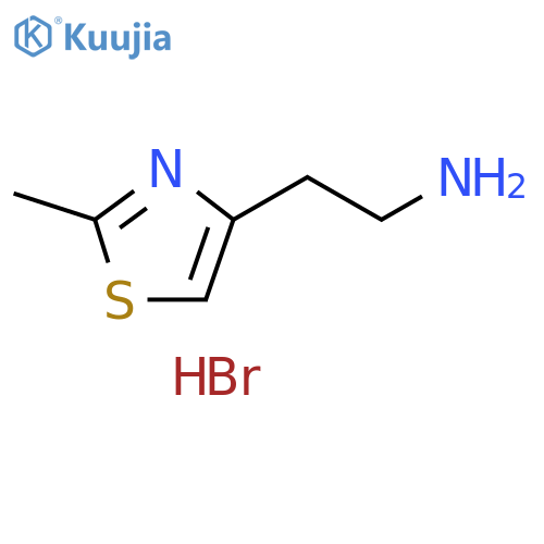 2-(2-methyl-1,3-thiazol-4-yl)ethan-1-amine dihydrobromide structure