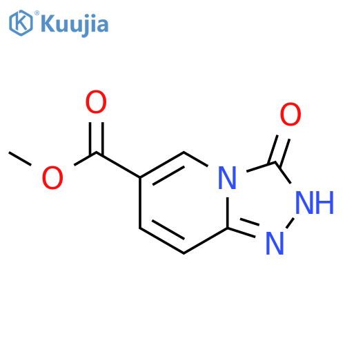 methyl 3-oxo-2H,3H-1,2,4triazolo4,3-apyridine-6-carboxylate structure