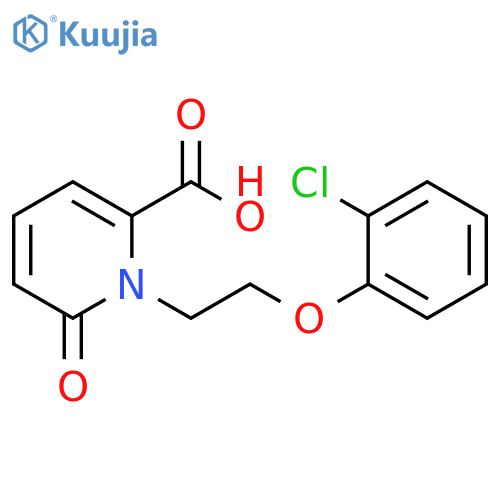 1-2-(2-chlorophenoxy)ethyl-6-oxo-1,6-dihydropyridine-2-carboxylic acid structure
