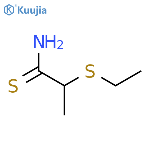 2-(ethylsulfanyl)propanethioamide structure